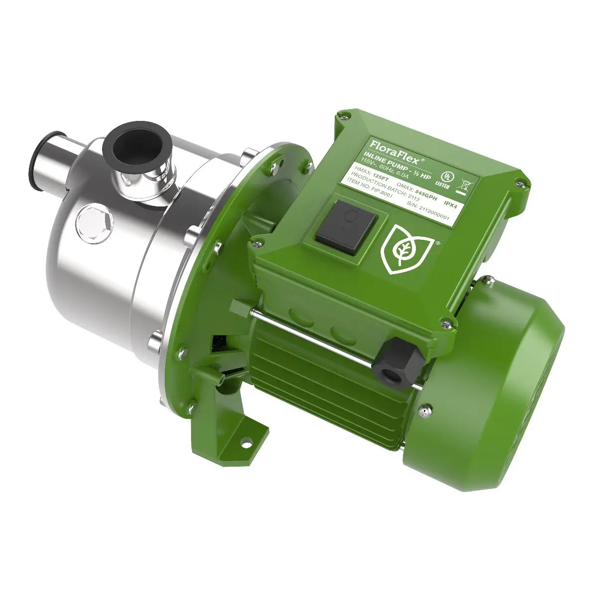 FloraFlex Inline Pump 1/2 hp
