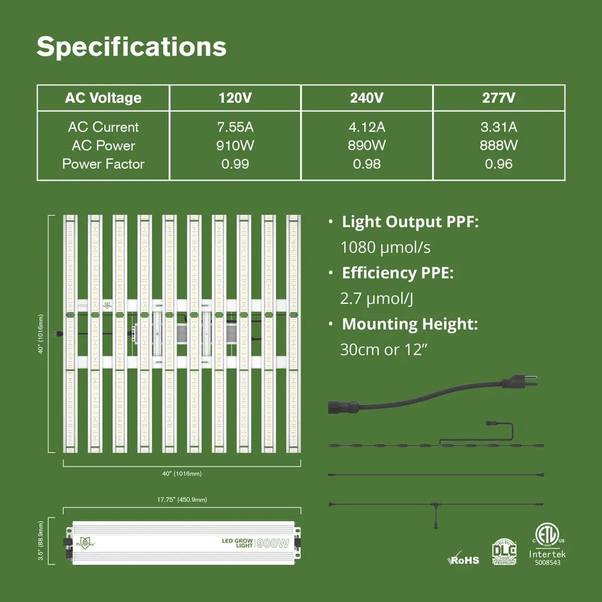 FloraFlex LED Light - 900W