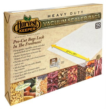 Harvest Keeper 50pk 15in x 20in Bags Clear 8/CS