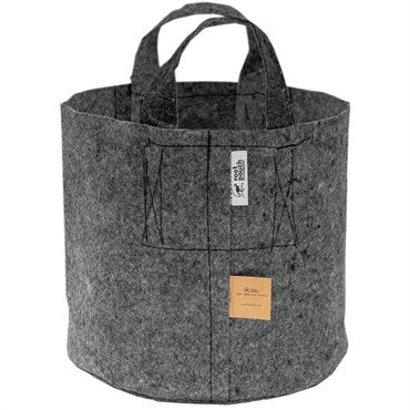 RTP #10 w/Hdl Grey Ntrl Blend 10gal Fabric Pot