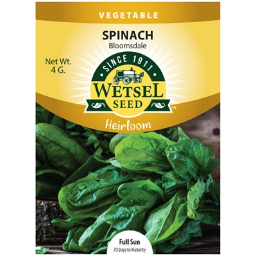 Wetsel Seed™ Heirloom Bloomsdale Spinach Seed - 4g Packet