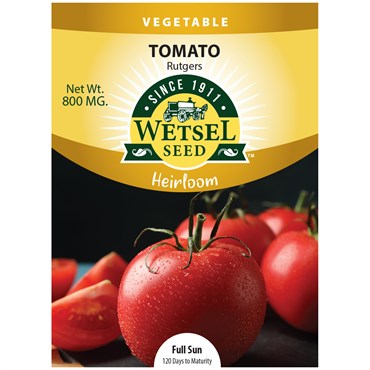 Wetsel Seed™ Heirloom Rutgers Tomato Seed - 800mg Packet