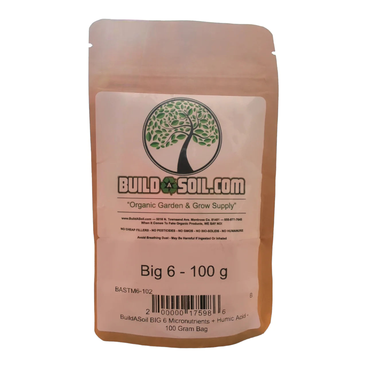 BuildASoil BIG 6 Micronutrients-100 Gram