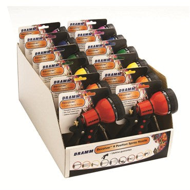 Dramm® Touch 'N Flow Revolver™ Nozzle - Assorted Colors : Red, Orange, Yellow, Green, Blue & Berry