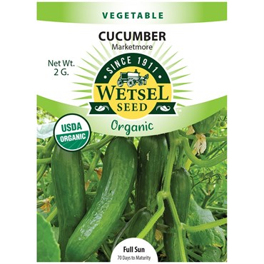 Wetsel Seed™ Organic Marketmore Cucumber Seed - 2g Packet