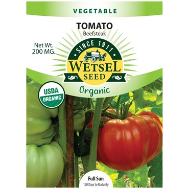 Wetsel Seed™ Organic Beefsteak Tomato Seed - 200mg Packet