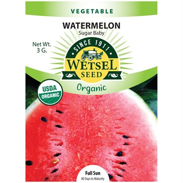 Wetsel Seed™ Organic Sugar Baby Watermelon Seed - 3g Packet