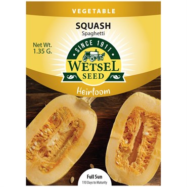 Wetsel Seed™ Heirloom Spaghetti Squash Seed - 1.35g Packet
